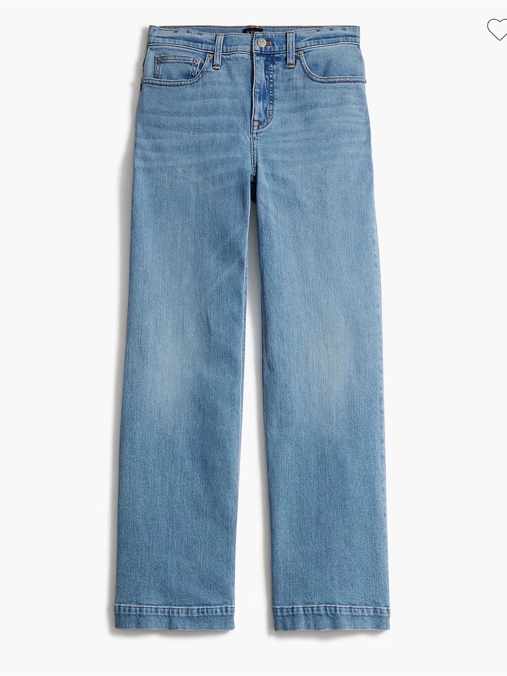 J.Crew Classic Wide-Leg Jeans in All Day Stretch - Light Blue Denim
